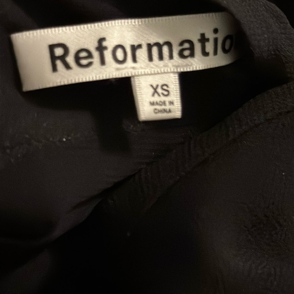 Reformation Ottessa Dress Black XS - Picture 7 of 7